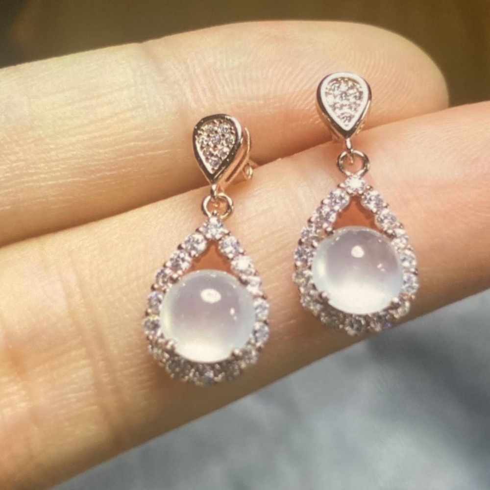 Chic Teardrop Rose Gold Earrings